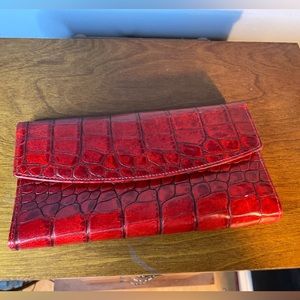 Bosca Crocco Calf Vintage leather wallet